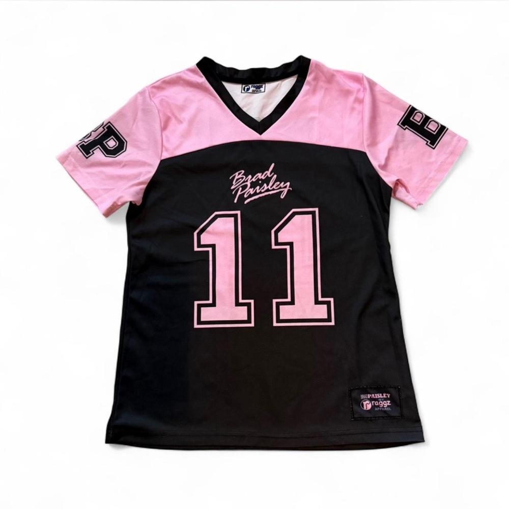Raggz Pink & Black Brad Paisley Concert Jersey
